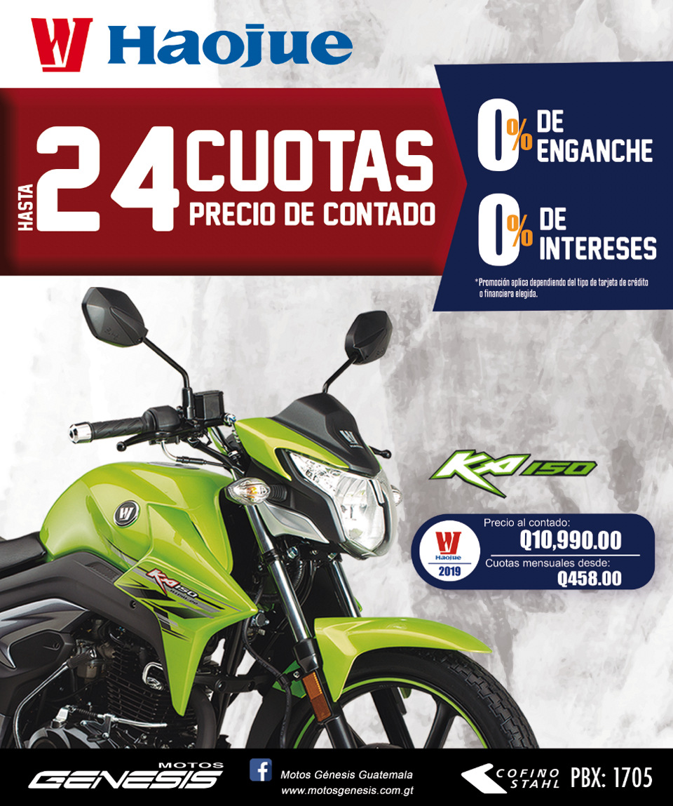 Promociones Motos en Guatemala Sport, Todo Terreno, Chopper y